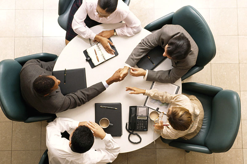 Meeting rooms.