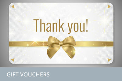 Gift vouchers.